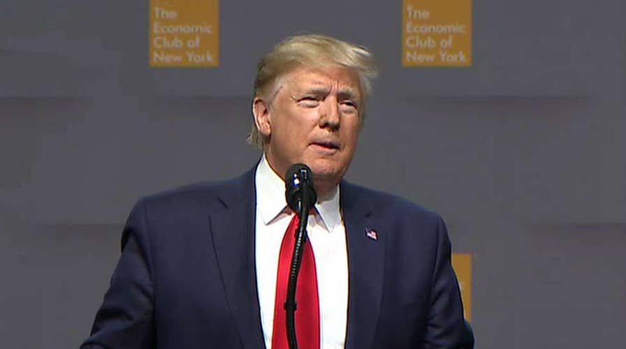 White House touts economic boom as Trump makes case for second term