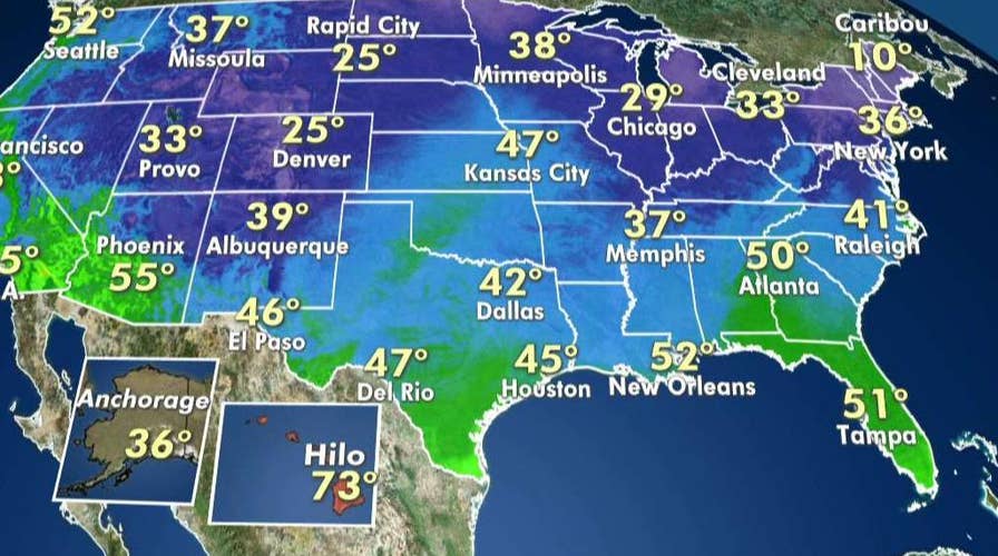 National forecast for Sunday, November 17