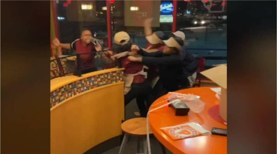 Seven Popeyes employees fired following wild brawl caught on film