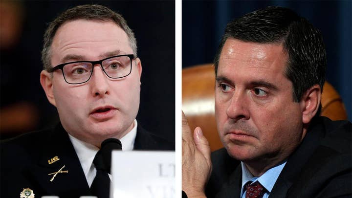Impeachment witness Vindman corrects Rep. Devin Nunes: 'It's Lt. Col. Vindman, please'