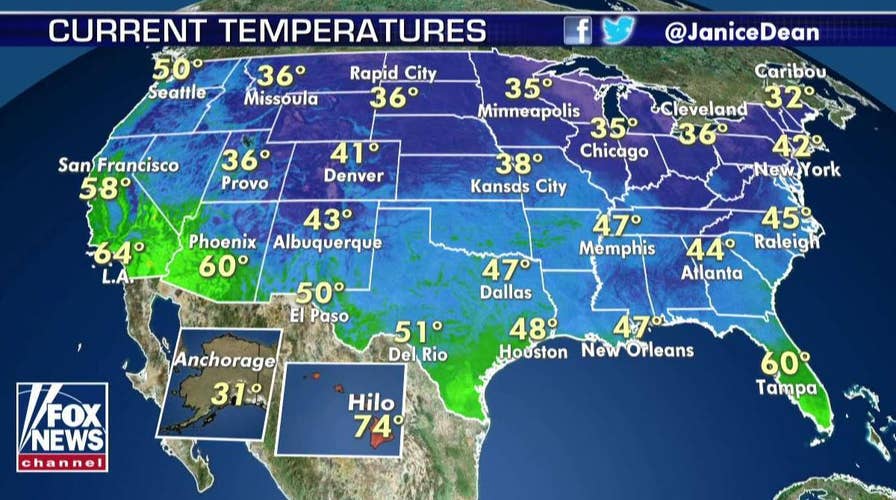 National forecast for Tuesday, November 19