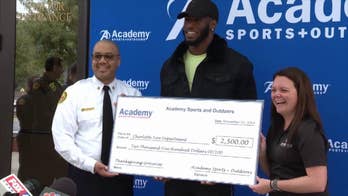 For Thanksgiving, Carolina Panthers' Brian Burns gives turkeys to firefighters