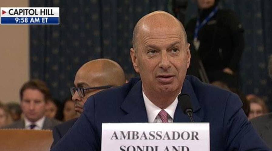 Sondland: 'At the time' nobody concerned about July 25th call