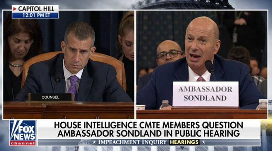 Concerns 'were never raised,' 'no one said back off Ukraine': Amb. Sondland
