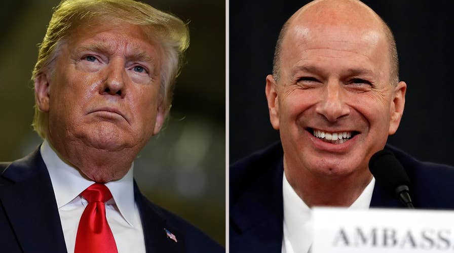 Trump says 'it's all over' for impeachment inquiry after Sondland testimony