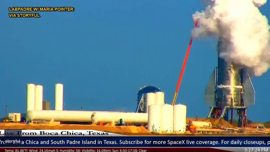 test spacex pressure test SpaceX prototype partially during Starship explodes