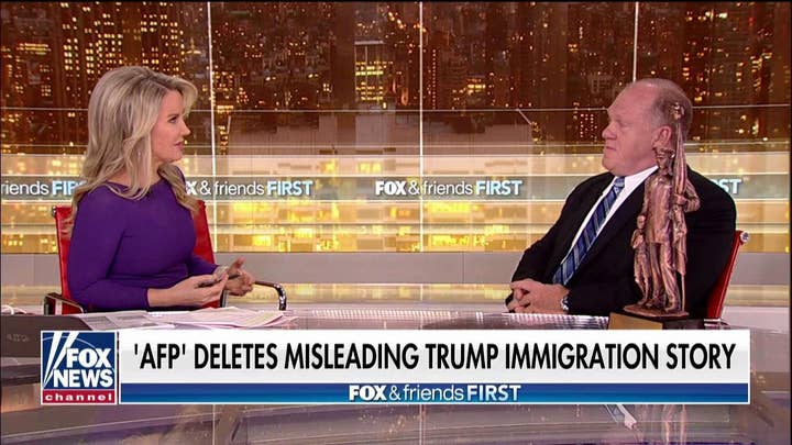 Tom Homan reacts after 'AFP' deletes misleading Trump immigration story