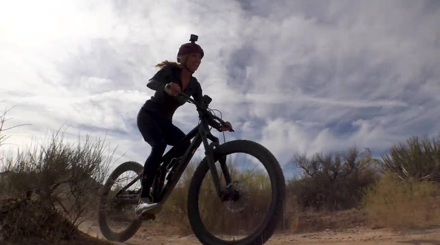 Fox Nation's Abby Hornacek takes a spill in tour of Zion