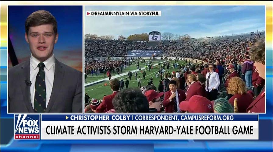 Student blasts climate activists for storming field at Harvard-Yale game: 'Empty activism'