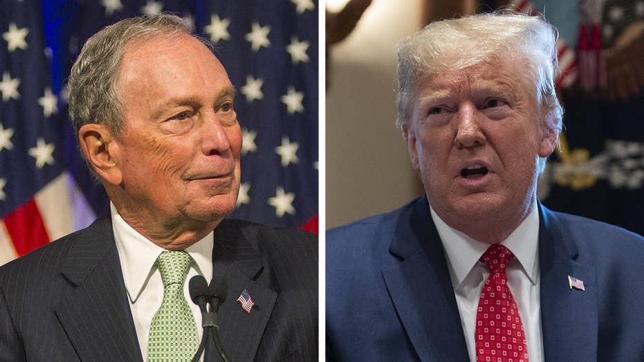 Image result for Bloomberg versus Trump