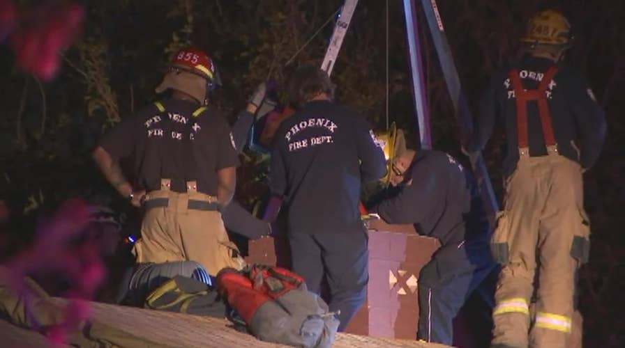 Arizona teenager stuck in chimney