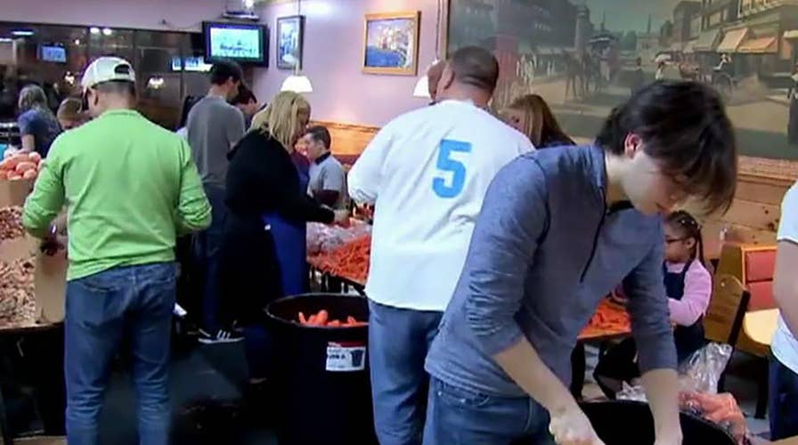 Massachusetts deli serves massive Thanksgiving meal for free