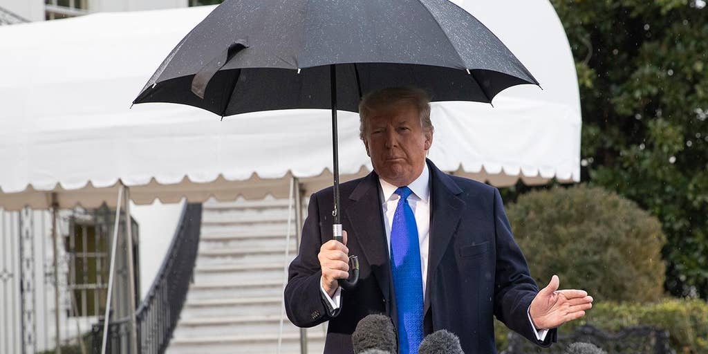 Trump rips Dems for holding impeachment hearing amid NATO trip
