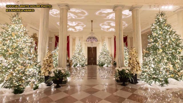 White House's 'Spirit of America' themed Christmas decorations unveiled