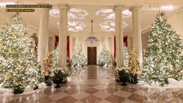 White House's 'Spirit of America' themed Christmas decorations unveiled