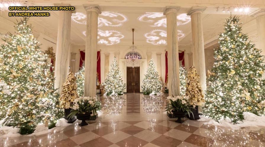 White House's 'Spirit of America' themed Christmas decorations unveiled