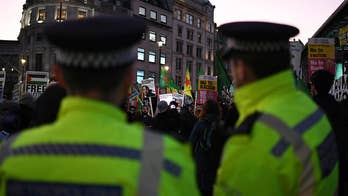 President Trump's visit to London is met with protests