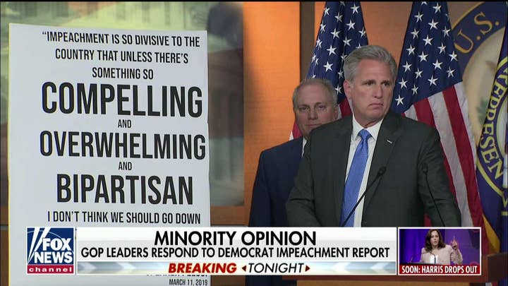 Kevin McCarthy: Nancy Pelosi was right about impeachment