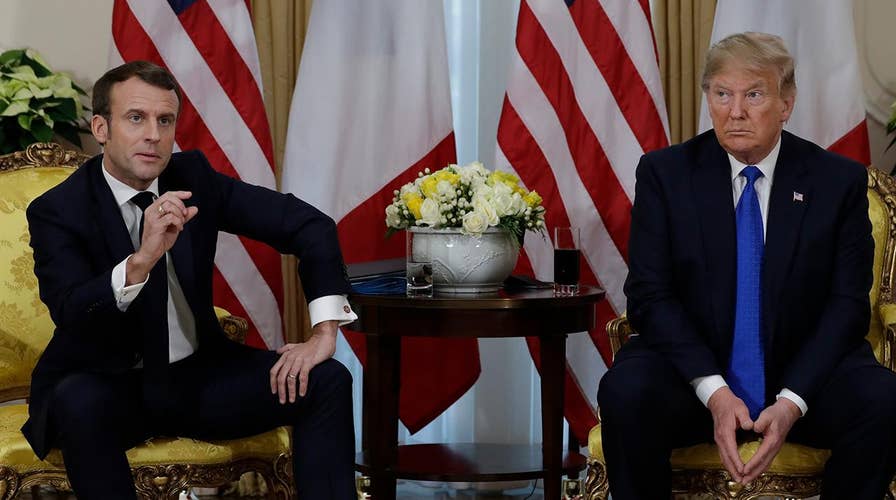 President Trump and France’s Macron clash on NATO and ISIS