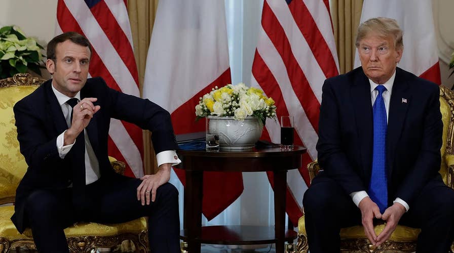 President Trump and France’s Macron clash on NATO and ISIS