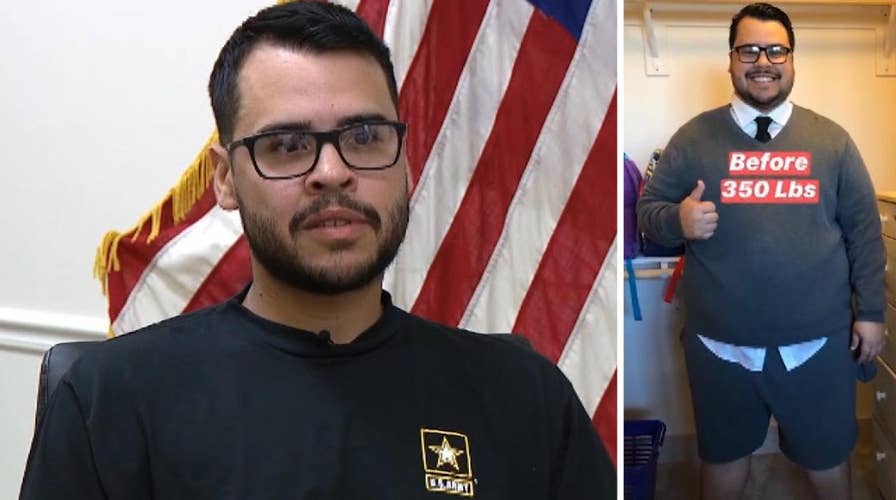 Man loses over 150 pounds to fulfill his dream of joining the military