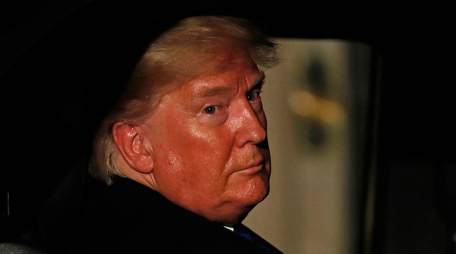 President Trump rips impeachment process, spars with French President Macron at NATO summit