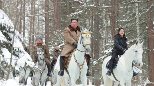 Kim Jong Un rides white horse through historic battlefields, experts see symbolism