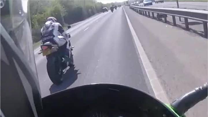 Bikers caught on camera riding 180 mph on public road