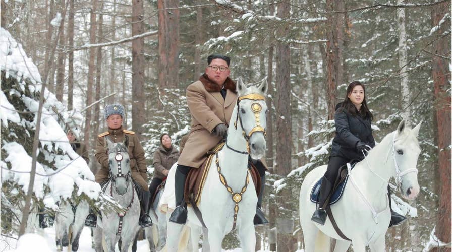 Kim Jong Un rides white horse through historic battlefields, experts see symbolism