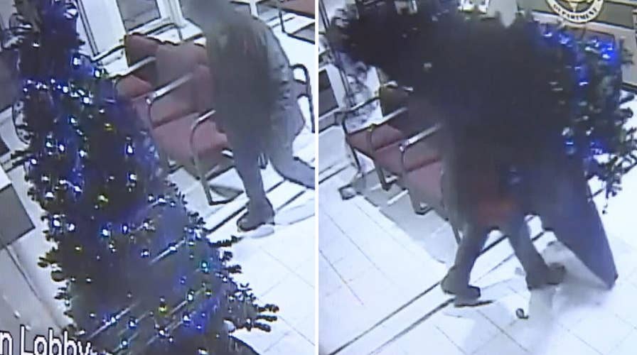 Brazen thief steals Christmas tree from sheriff's office in Oklahoma