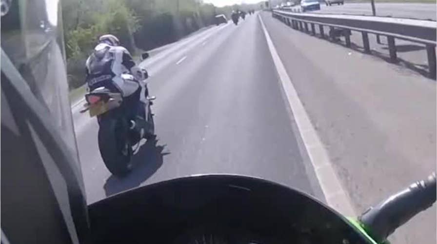 Bikers caught on camera riding 180 mph on public road
