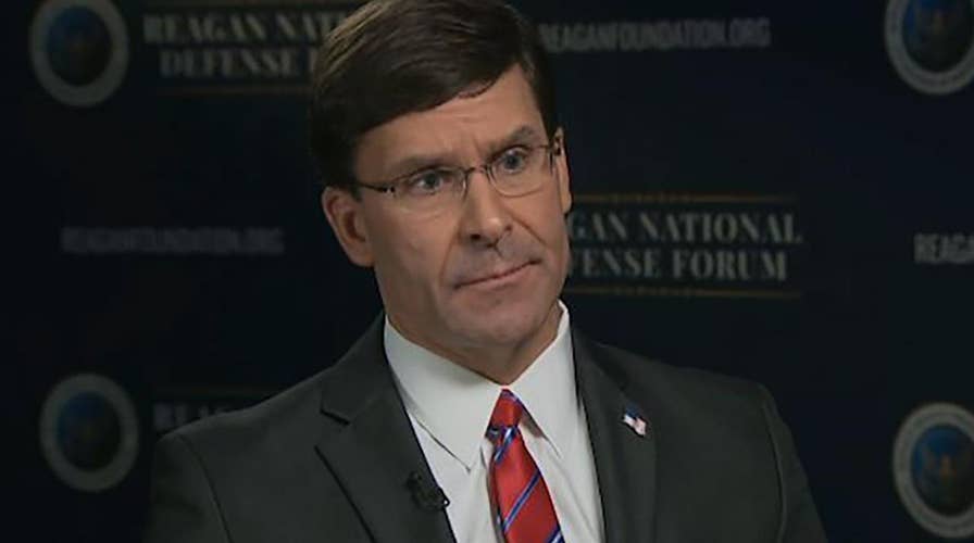 Mark Esper discusses the challenges to US national security following Florida Navy base shooting