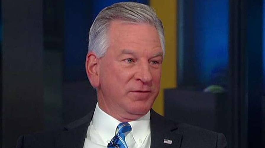 Former Auburn coach turned Senate candidate Tommy Tuberville reacts to impeachment