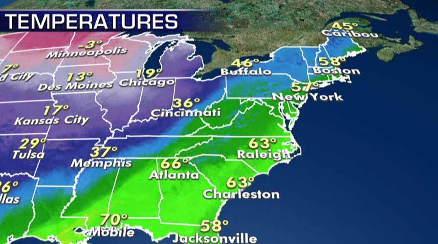 National forecast for Tuesday, December 10