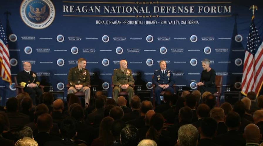 Jennifer Griffin moderates panel at 2019 Reagan National Defense Forum