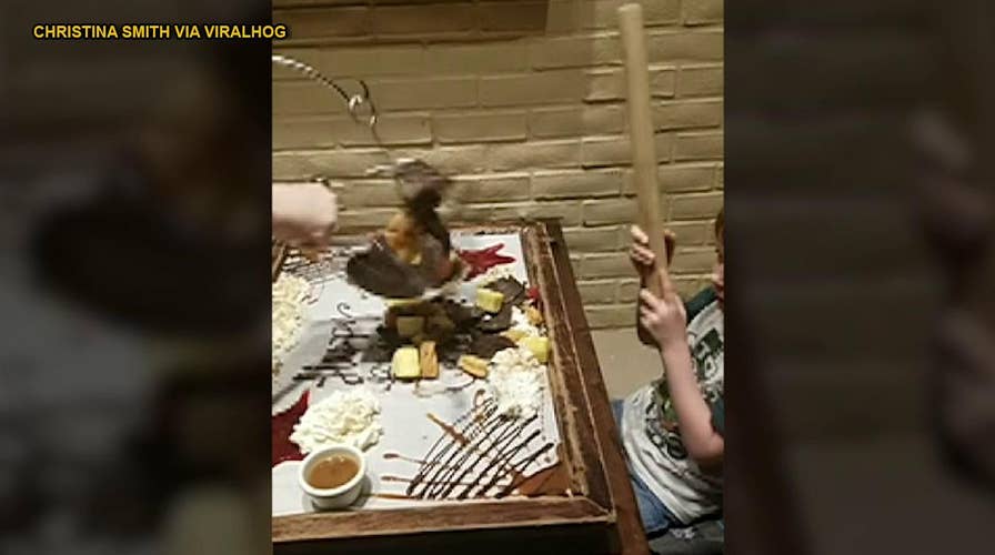 Dad ruins son's birthday pinata by punching it himself