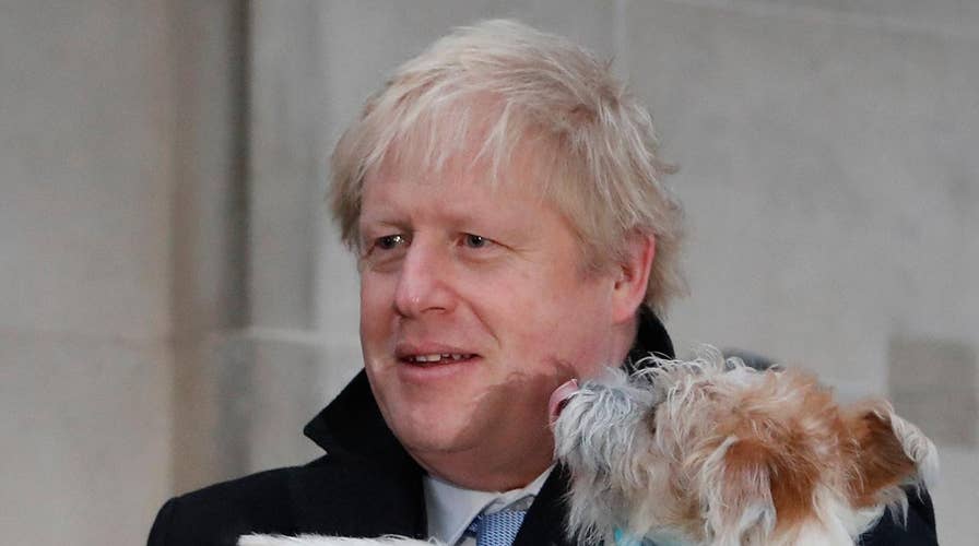 Exit poll projects election victory for British Prime Minister Boris Johnson's Conservative Party