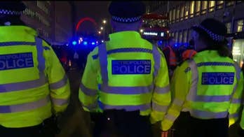 Protesters clash with police in London following UK election results