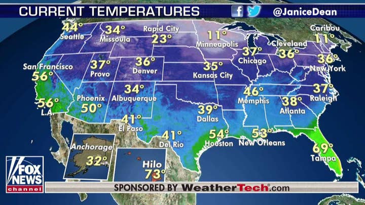 National forecast for Friday, December 13