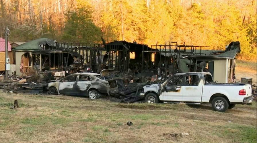 Christmas tree lights spark fire that destroys Tennessee home