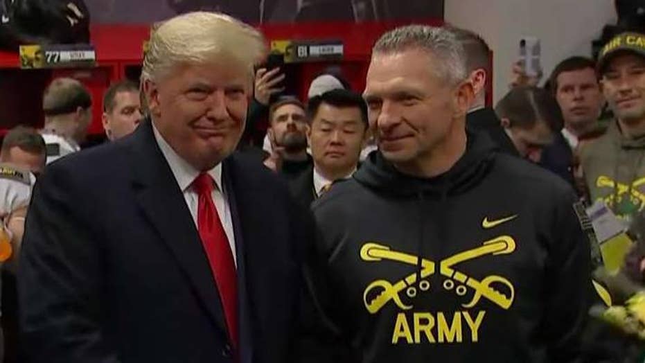 Image result for Trump attends Army-Navy rivalry game in Philadelphia Fox News