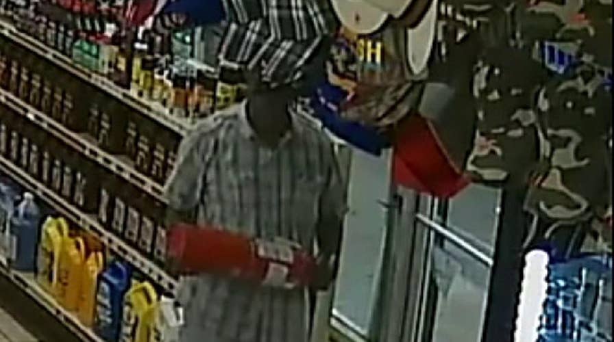 Raw video: Florida man tries to break glass door to avoid paying for a soda