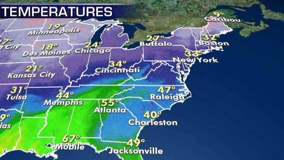 Winter Storm To Spread Snow Sleet And Rain From Central Plains To Northeast Fox News