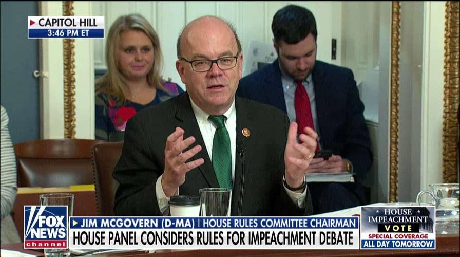 Dem Chairman McGovern says impeachment intended to stop 'crime in progress,' prevent 'rigging' 2020 election