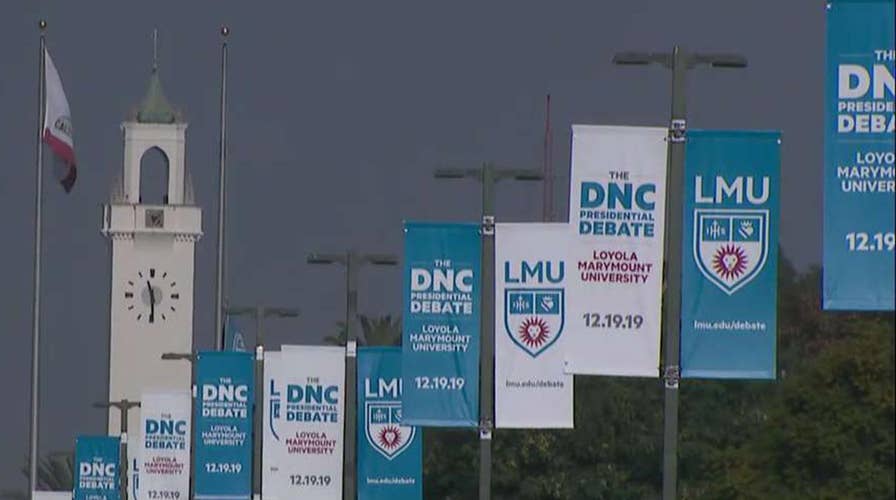 Democrats head for debate stage following labor dispute