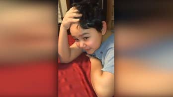 Boy, 9, now cancer-free, breaks down after taking last chemo pill