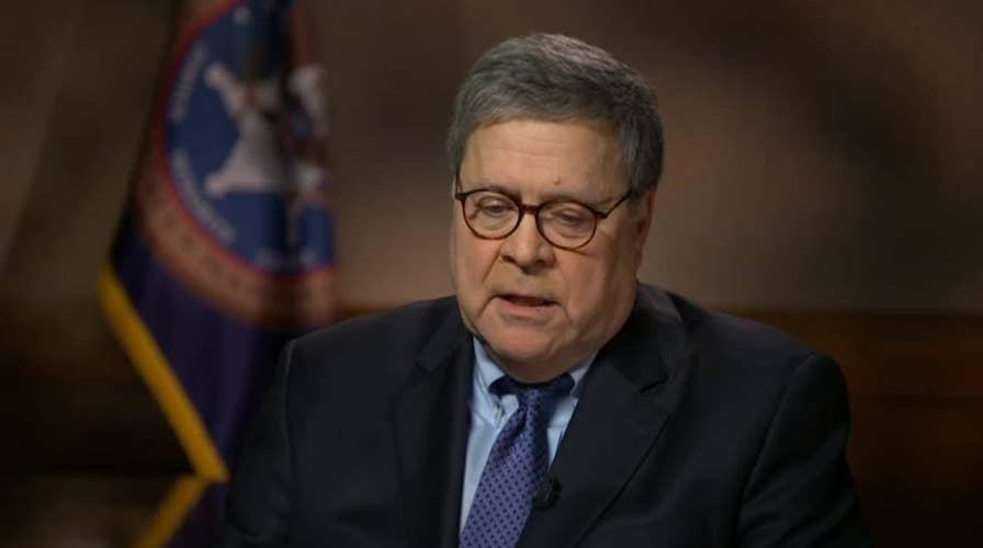 AG Barr reacts to Trump going after Christopher Wray