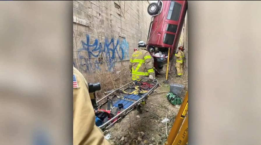 Utah driver plummets off a two-story parking garage