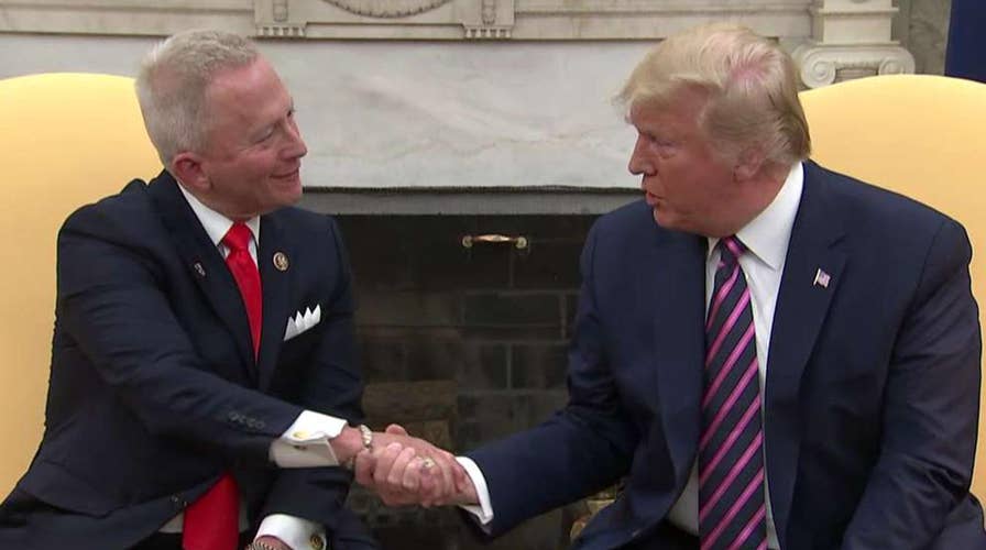 Rep. Jeff Van Drew announces he's switched from Democrat to Republican during Oval Office meeting with Trump