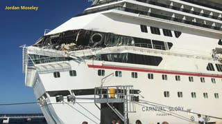WATCH: Carnival cruise ships collide at port in Mexico - Fox News